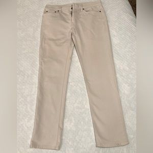 Banana republic travelers pants, cream, 32x32
